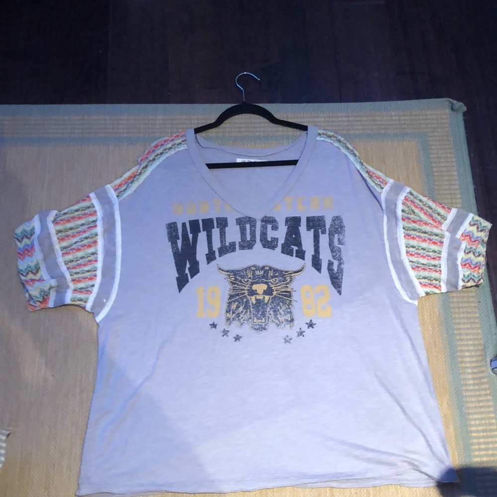 Free People Northeastern Wildcats T Shirt
